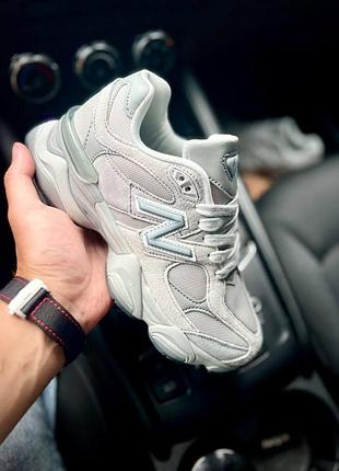 Кроссовки женские new balance 9060 38 (24 см) light gray (21641-38)