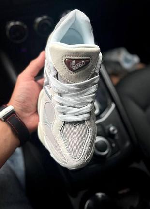 Кроссовки женские new balance 9060 38 (24 см) gray and beige (21637-38)