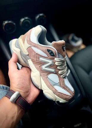 Кроссовки женские new balance 9060 39 (24.8 см) brown and white (21635-39)