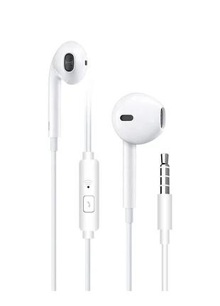 Навушники дротові wuw r170 (3.5mm) white