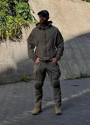 Тактический комплект k.s pro 2в1 штаны+куртка gray хаки
