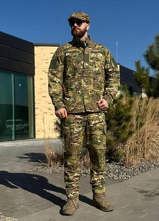 Військовий статутний комплект мультикам 2 в 1 кітель та штани +убакс military mtp