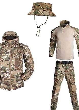 Комплект делікатного одягу "camox" han wild g2 multicam убакс, куртка, штани, панама