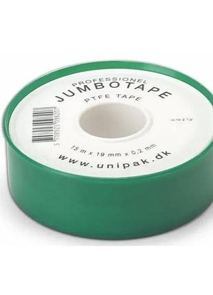 Фум-лента jumbotape professional 15м x 0,2мм тефлон прозрачная (828814)