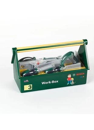 Ігровий набір mini work box 7 предметів інструментів пластик різнобарвний (823196)