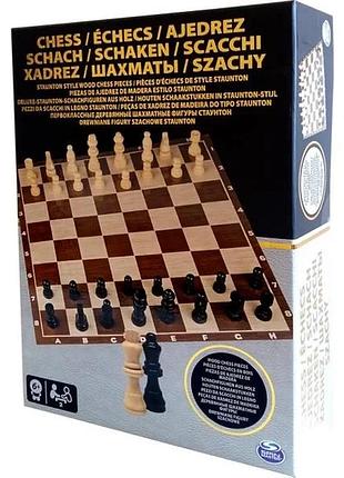Шахи spin master sm98367 дерев'яні фігури 40х40 см дерево (822830)