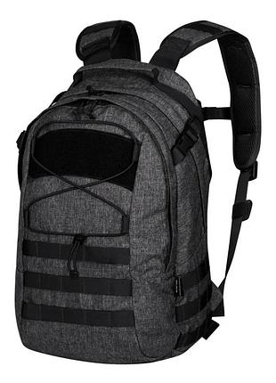 Рюкзак edc 21л helikon-tex nylon polyester blend 29x46x13,5 см чорно-сірий (826308)