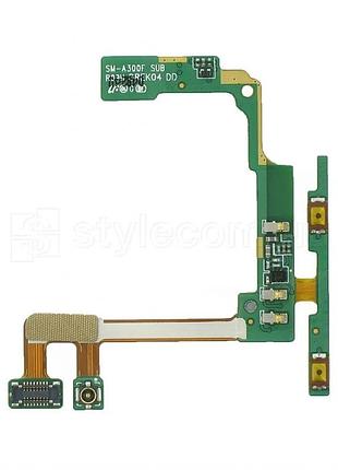 Шлейф для samsung galaxy a3/a300 (2015) с кнопками регулировки звука high quality (835180)