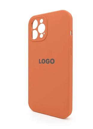Чехол full silicone case для iphone 12 pro max закрытая камера силикон оранжевый (836457)