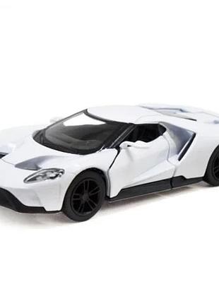 Машинка kinsmart ford gt металева біла 1:38 (838455)
