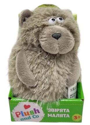 М'яка іграшка plush and co котик сірий 12 см (839883)