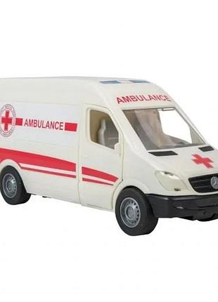 Автомобіль швидкої допомоги tigres mercedes-benz sprinter для дітей від 3 років білий (838482)