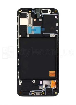 Дисплей samsung a31/a315 (2020) amoled с тачскрином и рамкой черный (836320)