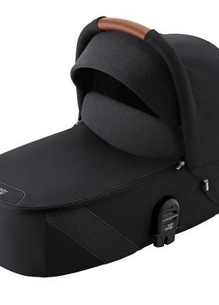 Люлька britax-romer smile 5z 43х85,5 см тканина чорна з коричневою ручкою (825287)