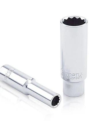 Торцева головка 12-гранна 1/4" 13 мм сталь toptul baef0813 (829683)