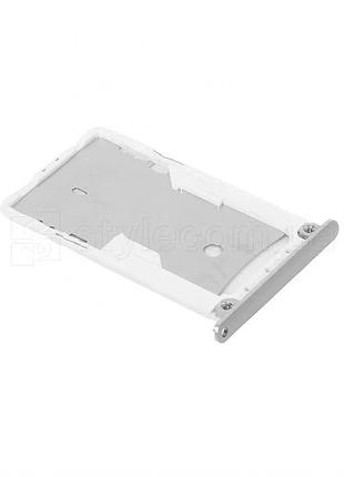 Держатель sim-карты xiaomi redmi note 3 pro серебристый high quality (832678)