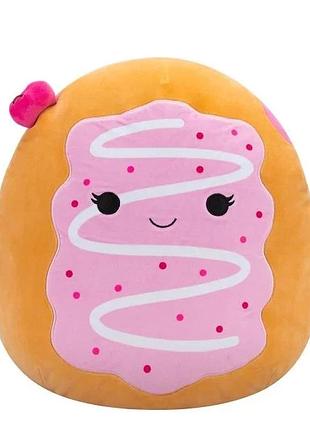 Мягкая игрушка squishmallows вишневый пончик 36 см плюш (822983)