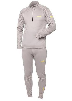 Термобелье мужское base xxxl серый norfleece dry 100% полиэстер (879521)