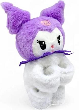 Мягкая игрушка на руку mic kuromi фиолетовая 18 см (838928)