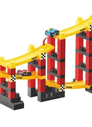 Конструктор technok toys з треком і машинками для дітей від 3 років червоно-жовтий (838767)