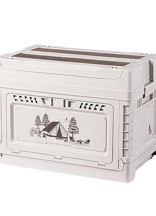 Складаний контейнер naturehike cnh22sn019 50 л поліпропілен світло-сірий 55х35,5х39,5 см (826212)