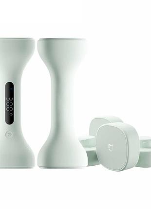 Розумні гантелі xiaomi mijia intelligent dumbbell 1 кг пластик + метал light green 184x72x72 мм (870629)