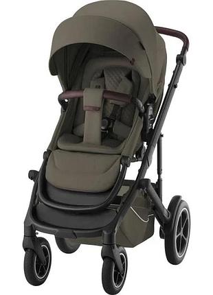 Прогулянкова коляска britax-romer smile 5z багатопозиційна оливкова 90x40x57 см екошкіра (825155)