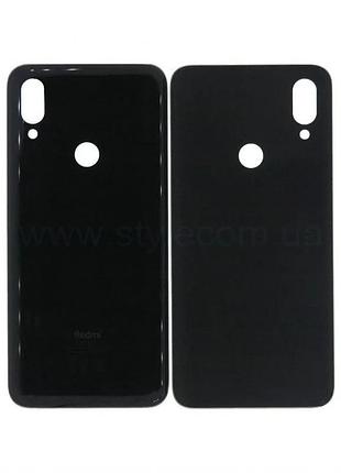 Задняя крышка xiaomi redmi 7 high quality черная без стекла камеры (837405)