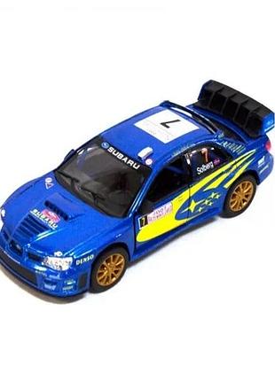 Машинка kinsmart street fighter subaru impreza металева синя (839785)