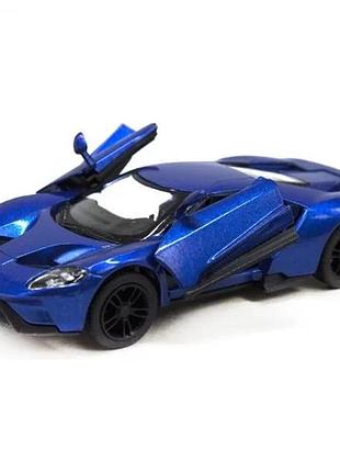 Машинка kinsmart ford gt металева інерційна синя 1:38 (838135)