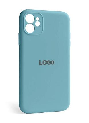 Чохол full silicone case для apple iphone 12 закрита камера силікон синій (832741)