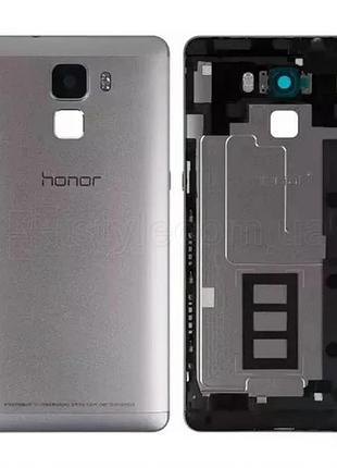 Корпус huawei honor 7 со стеклом камеры high quality серебристый (834362)