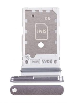Тримач sim-карти samsung s23 fe/s711 (2023) dual sim графітовий (836828)