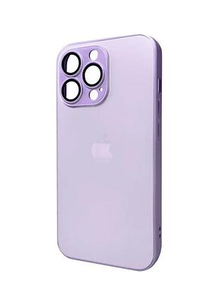 Чехол для смартфона apple iphone 11 pro max матовое стекло light purple противоударный (872459)