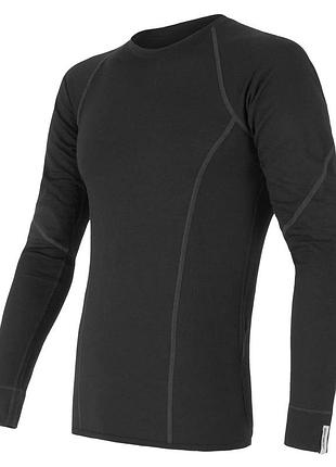 Термофутболка merino active ls чорна мериносовий s (884465)
