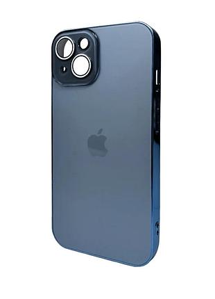 Чохол для смартфона ag glass sapphire frame magsafe скло + термополіуретан 14х7х0,8 см sea blue (871008)