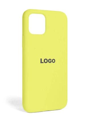 Чохол-накладка apple iphone 11 силіконовий жовтий закритий низ (837217)