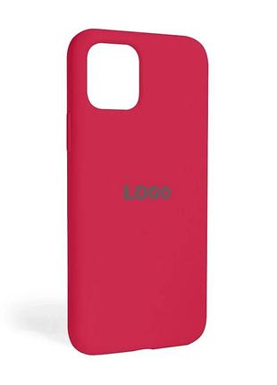 Чохол-накладка apple iphone 11 силіконовий червоний закритий низ (836983)