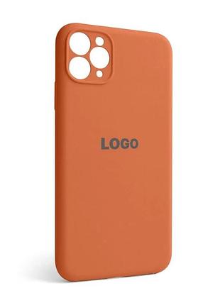 Чехол-накладка для apple iphone 11 pro max силиконовый оранжевый закрытая камера (833038)