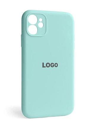 Чохол-накладка apple iphone 11 закрита камера силікон бірюзовий (835614)