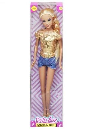 Кукла defa lucy fashion в жёлтом 30 см (839137)