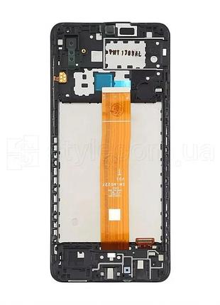Дисплей samsung a02/a022 (2021) ips с тачскрином и рамкой черный original quality (836107)