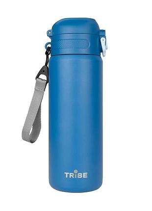 Термокружка tribe urban t-dd-0013 0,6 л нержавеющая сталь пластик голубая (884213)