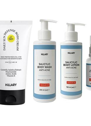 Комплекс для боротьби з акне на тілі spf 50+ саліцилова кислота 4 шт (840543)