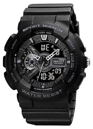 Часы наручные awarder 005 black водонепроницаемые 5 atm (840275)