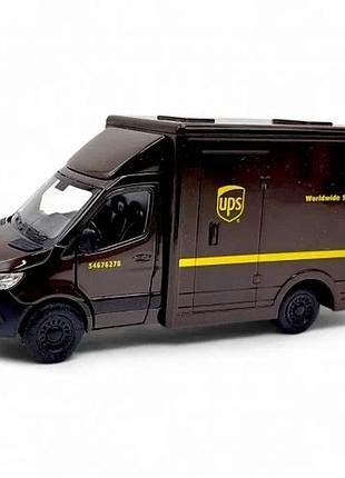 Модель легковая kinsmart mercedes-benz sprinter ups edition черная 16.5 см (839196)