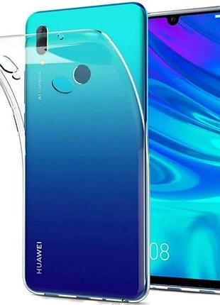 Tpu чехол для huawei p smart (2019) 1,5 мм прозорий анти-ударний зносостійкий (917327)