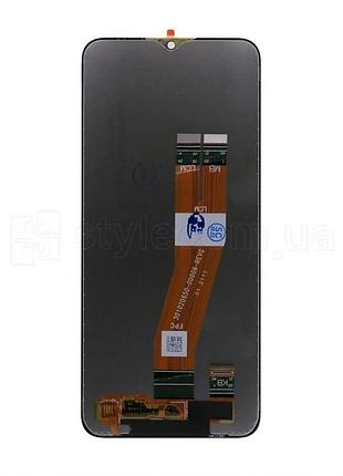 Дисплей lcd samsung a02s/m02s 160х72 мм черный с тачскрином service original (834585)
