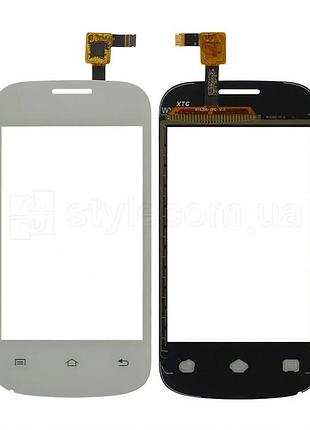 Тачскрін fly e158 high quality без oca-плівки білий (833887)