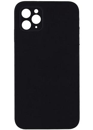 Чехол full camera для apple iphone 11 pro max 6.5" силиконовый черный (910761)